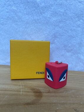Fendi Pink Monster USB Bag Charm Rubber